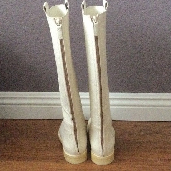 Mercedes Castillo White Baxter Leather Riding Boot - Picture 4 of 6